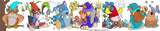 Woodland Gnomes Cartoon Clip Art Bundle