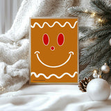 Merry and Bright Gingerbread Man Wall Art