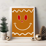 Merry and Bright Gingerbread Man Wall Art