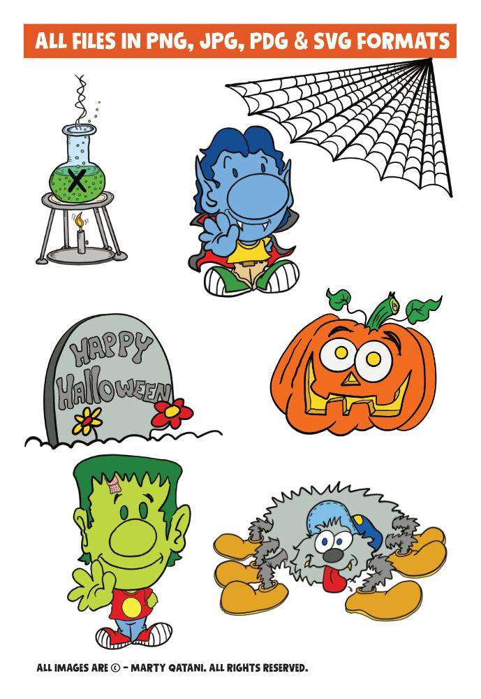 lil monsters Lil Monsters Cartoon Digital Clip Art – MartyToons