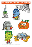 Lil Monsters Cartoon Digital Clip Art
