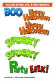 Lil Monsters Cartoon Digital Clip Art