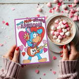Valentine Cards Set of 4. Digital Printable