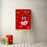 Santa's Reindeer Print