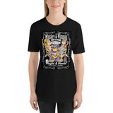 BLUES WHISKEY INSPIRED ROCK & ROLL CARTOON MUSIC THEMED TEE