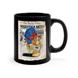 Classic Rock Woodstock inspired Lil Rockers Cartoon Black mug 11oz