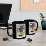 Classic Rock Woodstock inspired Lil Rockers Cartoon Black mug 11oz