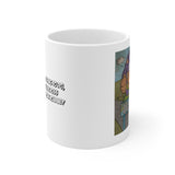 Motivational Overcoming Obstacles Cartoon Mug 11oz