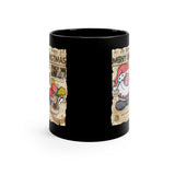 Lil Santa Christmas Cartoon 11oz Black Mug