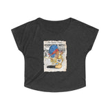 Lil Rockers Woodstock Inspired Rock and Roll Cartoon Scoop Neck Tee