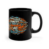 Music Lovers Black Coffee Mug