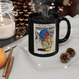 Classic Rock Woodstock inspired Lil Rockers Cartoon Black mug 11oz