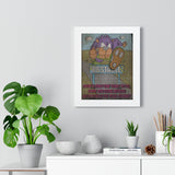 Overcoming Obstacles Cartoon Framed Vertical Poster