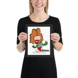 Lil Rockers Singer Inspired 8 x 10 Framed Rock and Roll Cartoon Print
