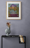 Overcoming Obstacles Cartoon Motivational Print