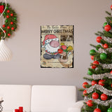 Lil Santa and Friend Christmas Poster 16"x 20"