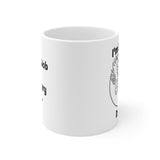 Really A Dancer, Day Job is a Necessary Evil White Coffee Mug 11oz