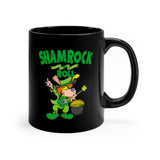 St Patricks Day Music Black mug 11oz