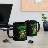 St Patricks Day Music Black mug 11oz