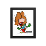 Lil Rockers Singer Inspired 8 x 10 Framed Rock and Roll Cartoon Print