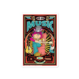 Music Is My Thing Concert Poster Design Bubble-free stickers