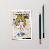 Classic Rock Music Postcard