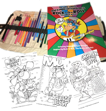 Rock &amp; Roll Coloring Book