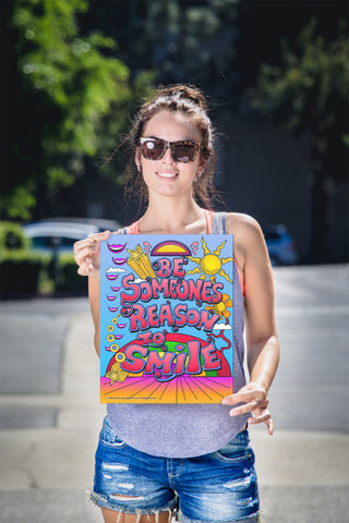 BE SOMEONE'S REASON TO SMILE  9" x 12" Canvas Art
