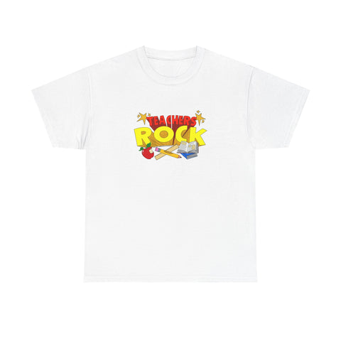 Teachers Rock White Tee