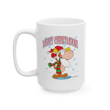 Merry Christmas Moose Mug