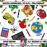 BACK TO SCHOOL SEAMLESS PATTERN