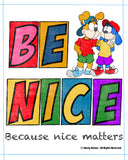 Be Nice (Boys) Printable Art