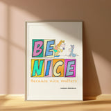 Be Nice (Girls) Printable Art