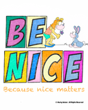 Be Nice (Girls) Printable Art