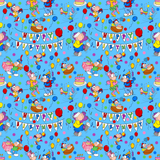 Seamless Pattern Birthday Party Digital File