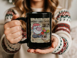 Lil Santa Christmas Cartoon 11oz Black Mug