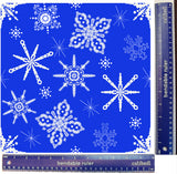 Snowflake Seamless Pattern Digital Tile 300 d.p.i. 12" x 12" (Copy) (Copy)