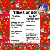 Merry Christmas Seamless Pattern Digital 300 d.p.i. 12" x 12" (Copy)