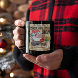 Lil Santa Christmas Cartoon 11oz Black Mug