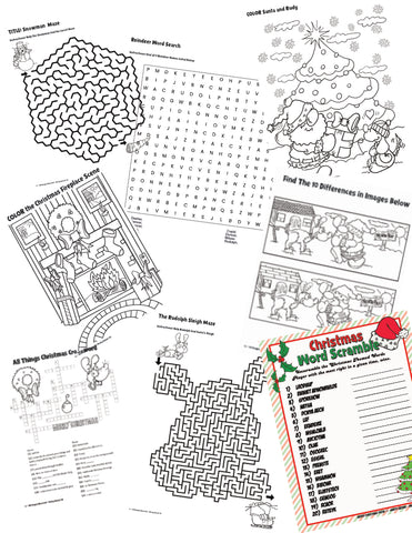 Printable Christmas Word Puzzles