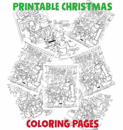 Printable Christmas Coloring Pages for Kids and Adults