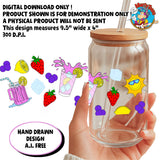 Pink Lemonade uvdtf Glass Can wrap