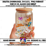 Halloween UVDTF Glass Can Wrap