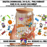 Halloween UVDTF Glass Can Wrap