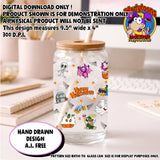 Halloween UVDTF Glass Can Wrap
