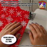 Snowflake Seamless Pattern Digital Scale 300 d.p.i. 12" x 12" (Copy)