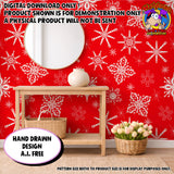 Snowflake Seamless Pattern Digital Scale 300 d.p.i. 12" x 12" (Copy)