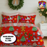 Merry Christmas Seamless Pattern Digital 300 d.p.i. 12" x 12" (Copy)
