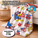 FOURTH OF JULY SEAMLESS PATTERN