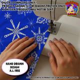 Snowflake Seamless Pattern Digital Tile 300 d.p.i. 12" x 12" (Copy) (Copy)